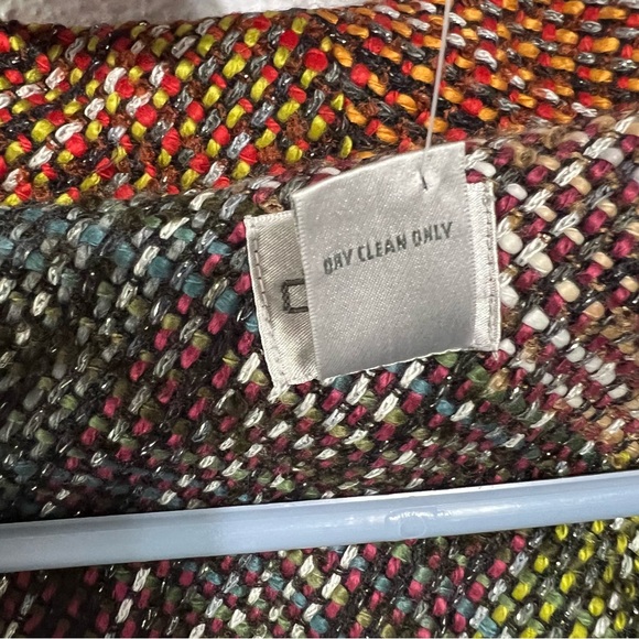 NWT Chico’s ruffle front plaid blazer size 2/large - Picture 4 of 8